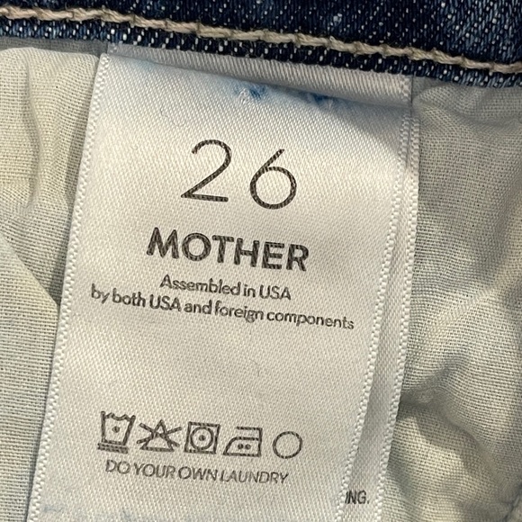 MOTHER The Hiker Hover Straight Leg Jeans Penny For Your Thoughts Button Fly 26 - Picture 6 of 14